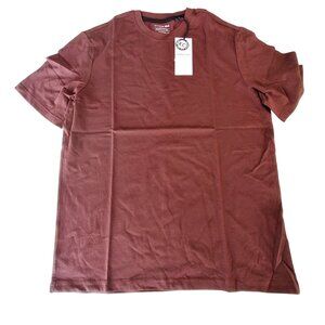Kenneth Cole Classic Fit Tee Shirt Brown 100% Cotton Size M  crew neckline